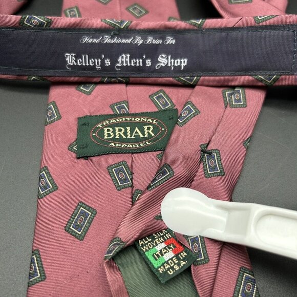 Lot of 5 Men's Neck Ties Shades of Red 55-57" Long 3.5-4" Wide 100% Silk USA - Picture 8 of 8